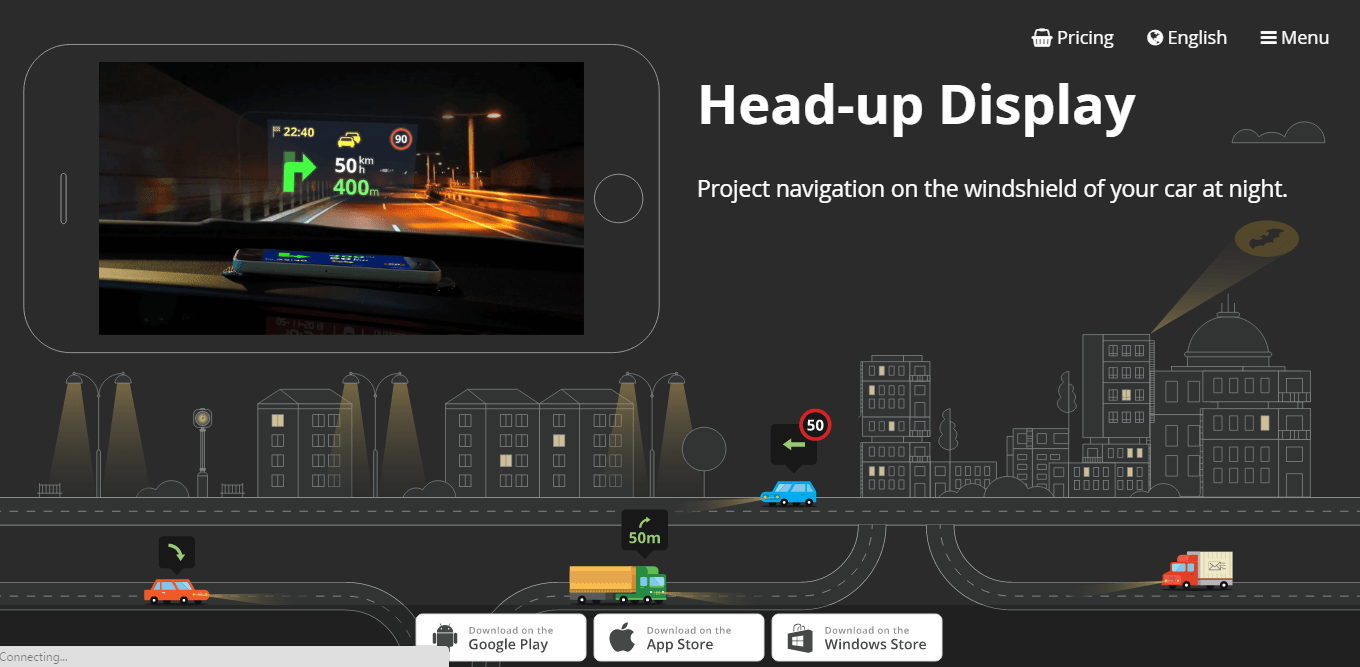 sygic-heads-up display-embitel technologies